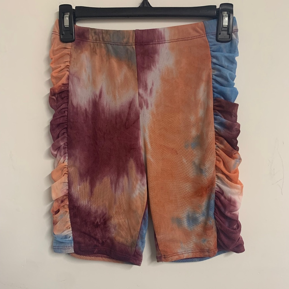 Fashion Nova Multicolor Ruched Shorts